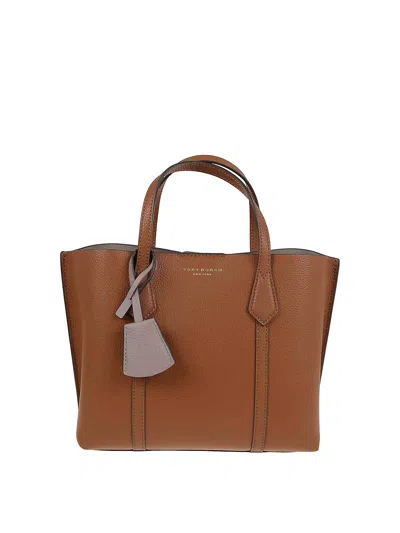 Tory Burch Perry Small Tote In Brown