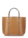 Tory Burch Perry Small Zip Tote In Brown