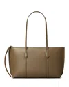 Tory Burch Perry Small Zip Tote In Brown