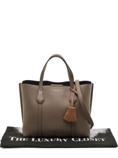 Pre-owned Tory Burch Perry Tote Bag In Brown