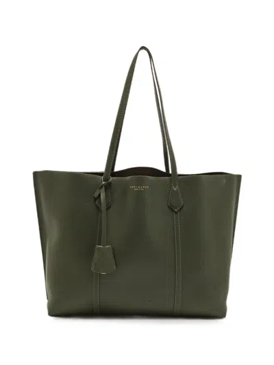 Pre-owned Tory Burch Perry Tote Bag In Green