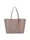 Tory Burch Perry Triple Compartment Tote Clam Shell In Taupe