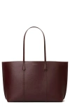 Tory Burch Perry Triple Compartment Leather Tote In Red
