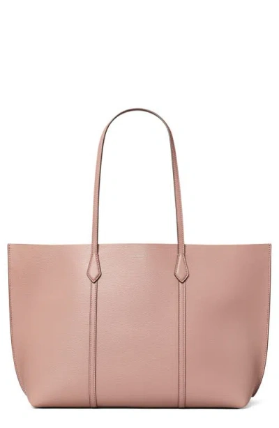 Tory Burch Perry Triple Compartment Leather Tote In Pink