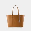 Tory Burch Perry Triple Compartment Shopper Bag -  - Leather - Brown In Brown