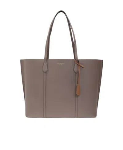 Tory Burch Perry Triple-compartment Tote Bag In Gray