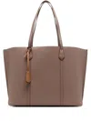 Tory Burch Perry Triple-compartment Tote In Brown