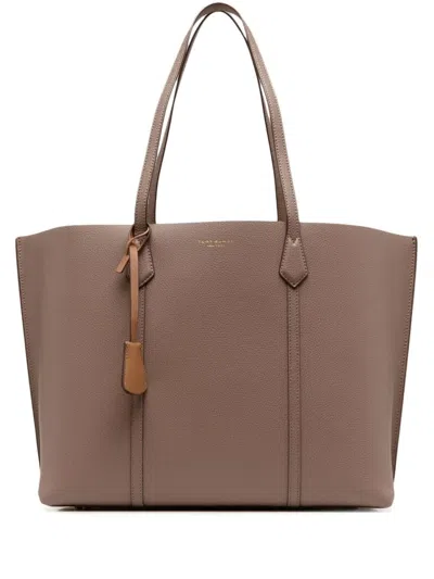 Tory Burch Perry Triple-compartment Tote In Brown