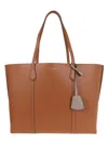 Tory Burch Perry Triple-compartment Tote In Brown