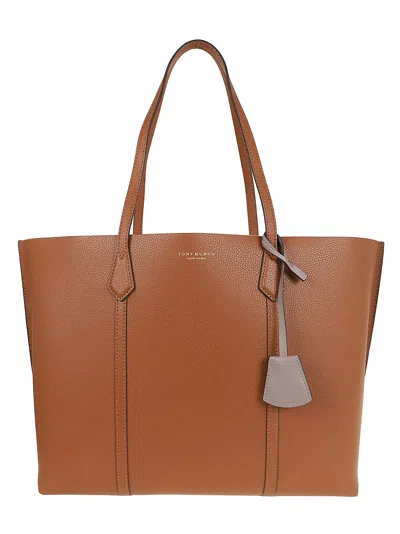 Tory Burch Perry Triple-compartment Tote In Brown
