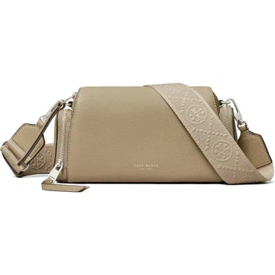 Tory Burch Perry Voyager Leather Crossbody In Brown