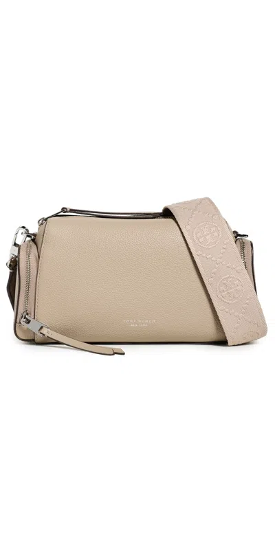 Tory Burch Perry Voyager Handbag Soft Cement