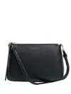 Tory Burch Leather Shoulder Bag Chain Strap In Black