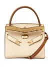 Tory Burch Lee Radziwill Petite Double Top-handle Bag In Brown