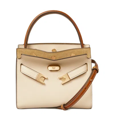 Tory Burch Petite Lee Radziwill Crossbody Bag In Nude
