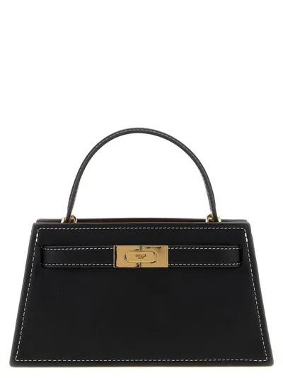 Tory Burch 'petite Lee Radziwill' Handbag In Black