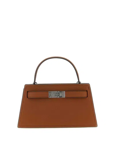 Tory Burch Petite Lee Radziwill Handbag In Brown