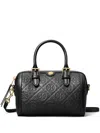 Tory Burch T Monogram Embellished Petite Barrel Bag In Black