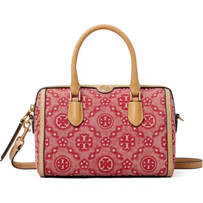 Tory Burch Petite T Monogram Jacquard Barrel Bag In Multi