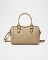 Tory Burch Petite T Monogram Leather Barrel Top-handle Bag In Fresh Clay