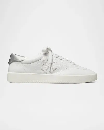 Tory Burch Phoenix Bicolor Low-top Sneakers In White