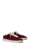 Tory Burch Phoenix Suede Sneakers In Burgundy