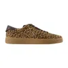 Tory Burch Phoenix Leopard Print Calf Hair Sneakers In Animal Print