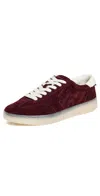 Tory Burch Phoenix Suede Sneakers In Brown