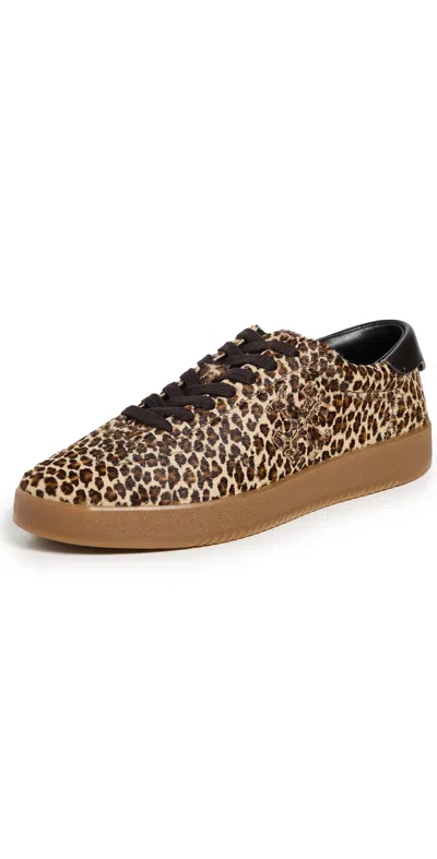 Tory Burch Phoenix Leopard Print Calf Hair Sneakers In Animal Print