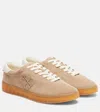 Tory Burch Phoenix Suede Sneakers In Neutral