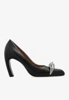 Tory Burch Pierced 90 Nappa Leather Pumps In Black