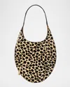 Tory Burch Pierced Cheetah-print Calf Hair Shoulder Bag In Multi