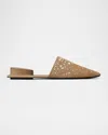 Tory Burch Pierced Mule In Brown