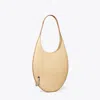 Tory Burch Pierced Handbag In Smoky Tan