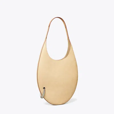 Tory Burch Pierced Handbag In Smoky Tan