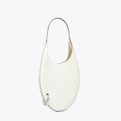 Tory Burch Pierced Handbag In Whitewash
