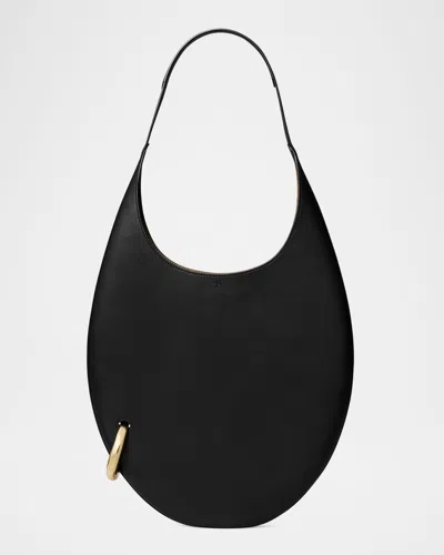 Tory Burch Pierced Leather Shoulder Bag In Multi