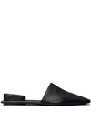 Tory Burch Pointed Toe Pierced Mule In Black