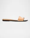 Tory Burch Pierced Leather Toe Ring Flat Sandals