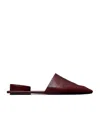 Tory Burch Pierced Mule In Burgundy