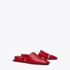 Tory Burch Pierced Mule In Tory Red/silver