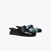 Tory Burch Pierced Mule Wedge In Black