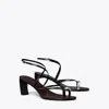 Tory Burch Pierced Multi-strap Heeled Sandal