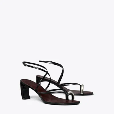 Tory Burch Pierced Multi-strap Heeled Sandal