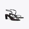 Tory Burch Pierced Multi-strap Heeled Sandal In Multi