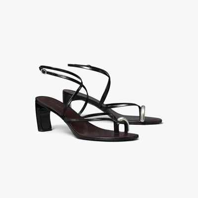 Tory Burch Pierced Multi-strap Heeled Sandal