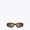 Tory Burch Pierced Oval Sunglasses