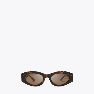 Tory Burch Pierced Oval Sunglasses