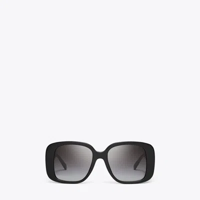 Tory Burch Pierced Oversized Square Sunglasses