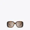 Tory Burch Pierced Oversized Square Sunglasses